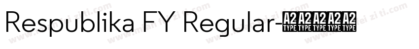 Respublika FY Regular字体转换